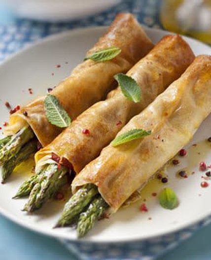 Feuille brick et legumes