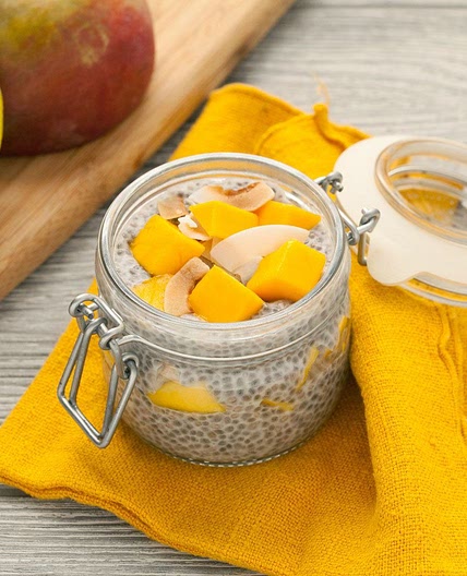 Mango Coconut Chia Pudding