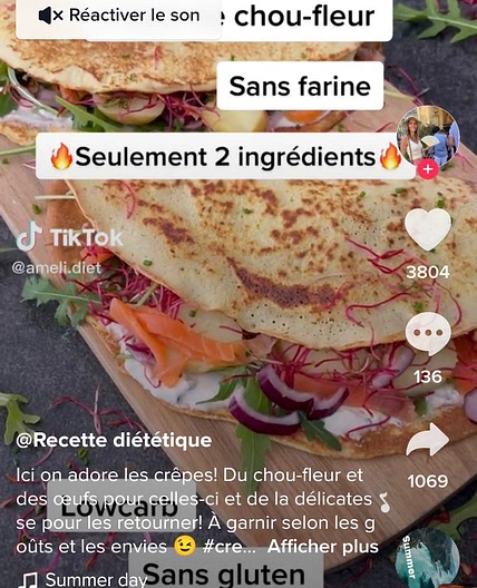 Crepes de chou fleur