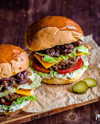 Ultimate Charcoal Grilled Gourmet Burger