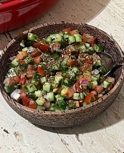 Salad-e Shirazi (Persian Cucumber, Tomato and Onion Salad)