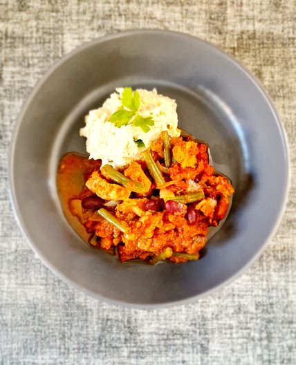Microwave Pork and Kidney Bean Casserole