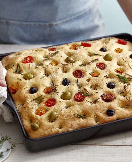 🇮🇹 Focaccia aux olives et aux herbes 🇮🇹