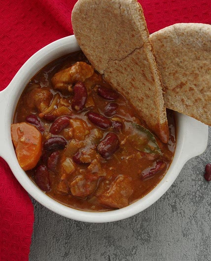 Moroccan beef and kidney bean stew