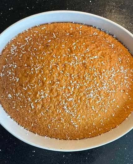 Turkish milk cake. 