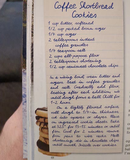 Coffee Shortbread Cookies