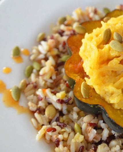 Roasted Squash with Cider Sauce