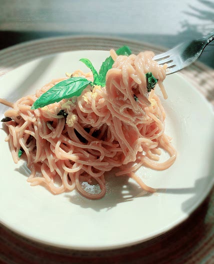 Easy & Quick Lemon Basil Pasta