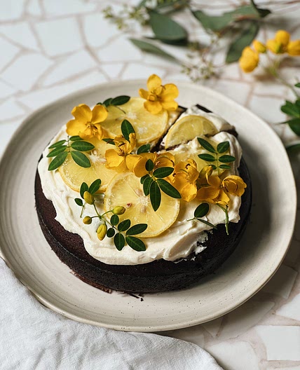 Lemon Poppy Seed Olive Oil Cake With Honey Glaze