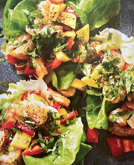 Shrimp and Mango Lettuce Cups