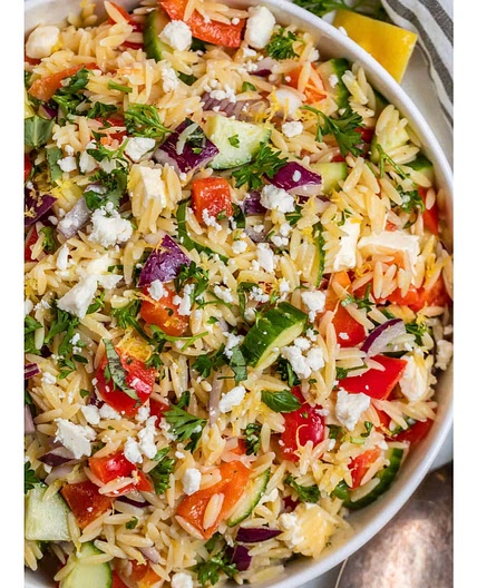 Greek Orzo Pasta Salad