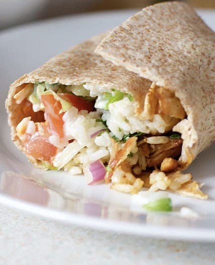 Chicken Rice and Black Bean Burritos Recipe