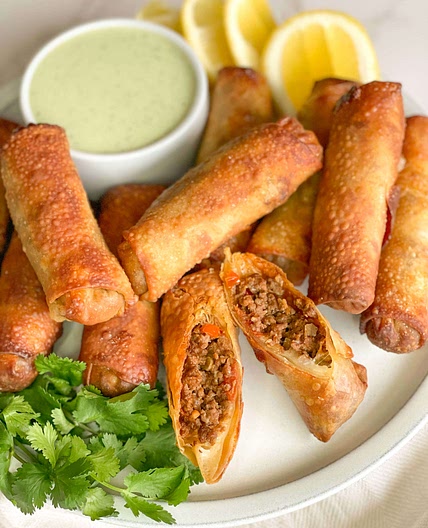 Taco egg rolls 