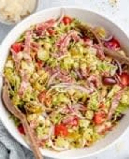 Italian Chopped Brussels Sprouts Salad - Ambitious Kitchen