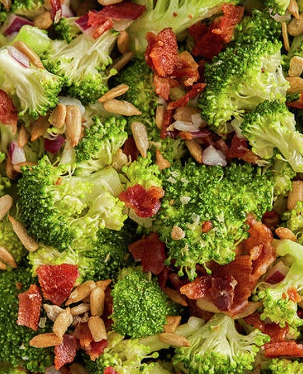 Broccoli, Bacon and Cahsew Salad