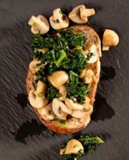 Mushroom & Cavolo Nero on toast 