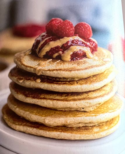 Fluffy wholegrain pancakes