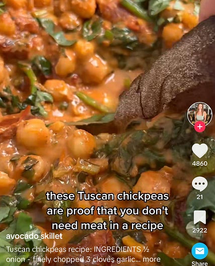 Vegan Tuscan Chickpeas 