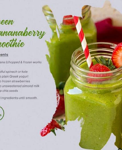 Green Bananaberry Smoothie