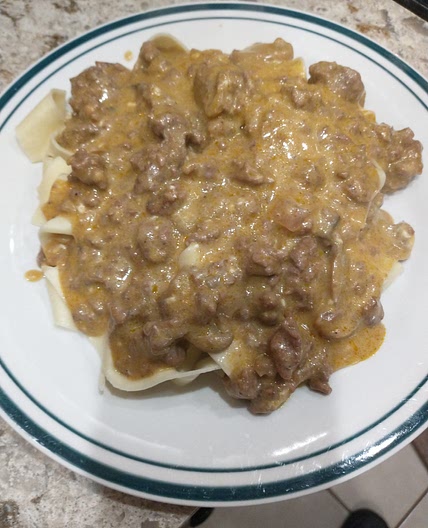 Easy Ground beef Stroganoff
