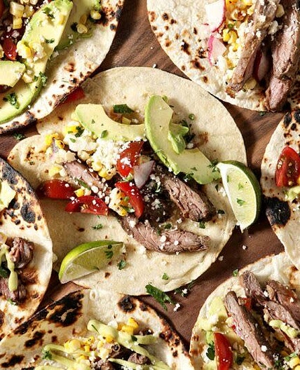 Skit Steak and Bacon Tacos