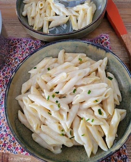 Pâtes à la crème de parmesan