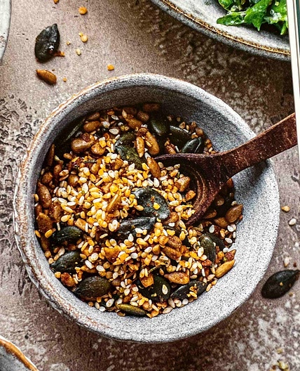 Roasted tamari super-seed mix