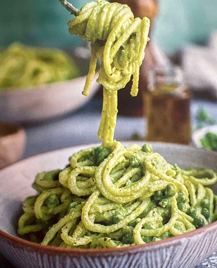 Pea and broccoli pasta