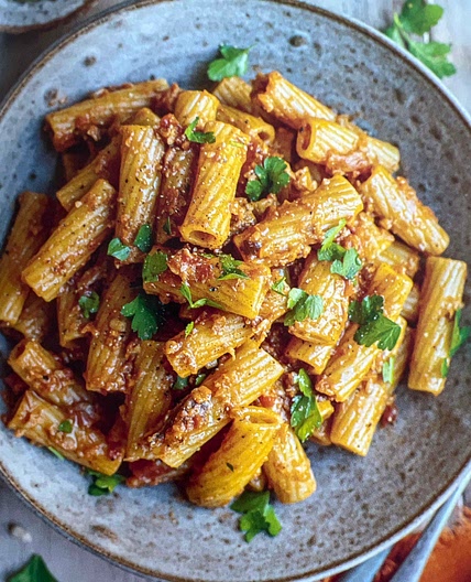 Sunflower Ragu Rigatoni