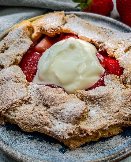 HEALTHY STRAWBERRY GALETTE