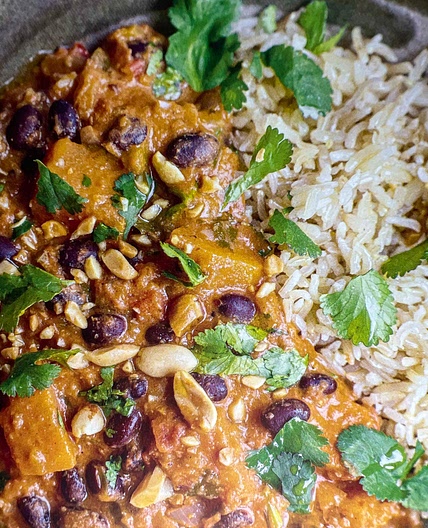 West African-inspired peanut stew 