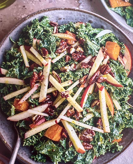 Kale, Apple & Fennel Salad with Avocado Dressing