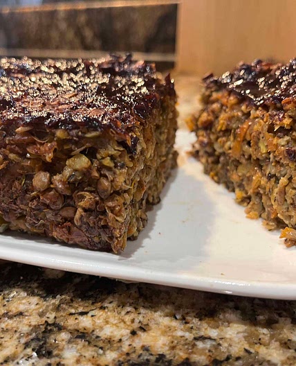 Herby Mushroom & Lentil Loaf