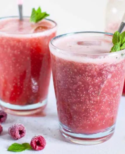 Raspberry & mint chia Fresca