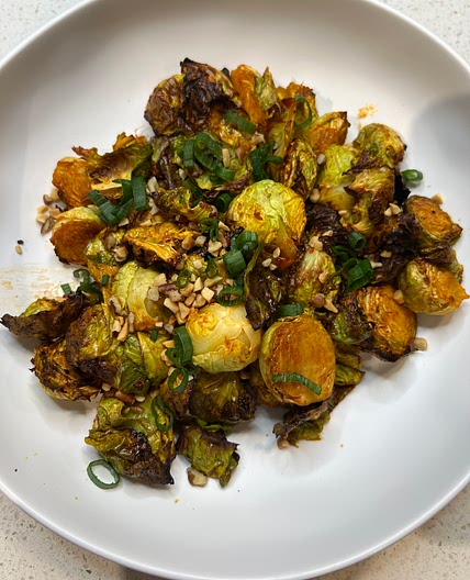 Air Fryer Gochujang Brussel Sprouts