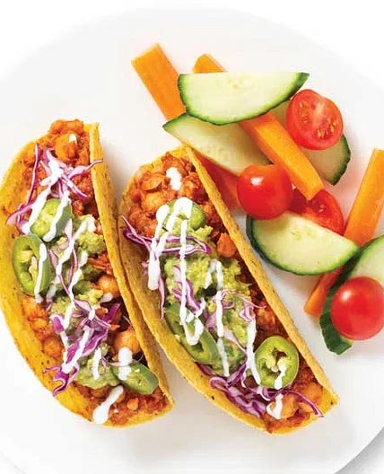 Smashed Chickpea Tacos
