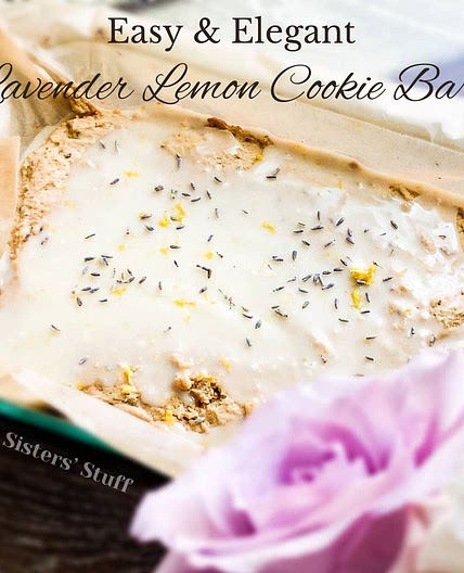 Easy & Elegant Lavender Lemon Cookie Bars