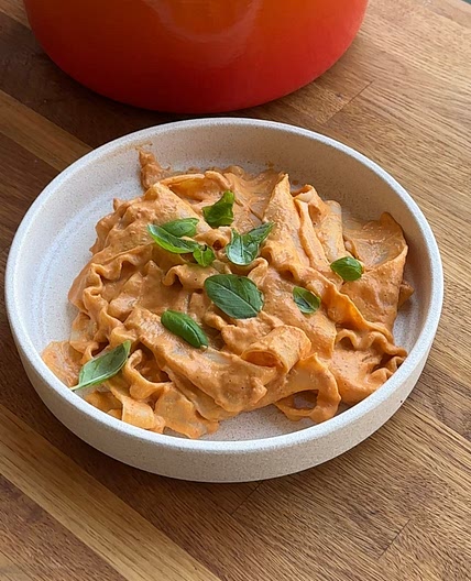 Viral Vegan Creamy Capsicum Pasta