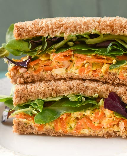 Carrot Sandwiches (easy sandwich spread)
