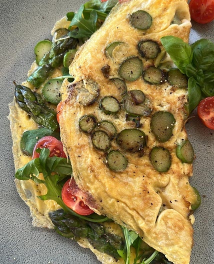 Omlet ze szparagami💓 Kasia Gurbacka 