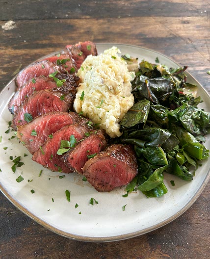Wagyu Denver Steak with Marrow Butter