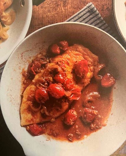 Chicken with Tomato-Balsamic Pan Sauce