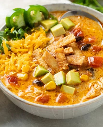 Slow-Cooker Spicy Jalapeno Chicken Tortilla Soup