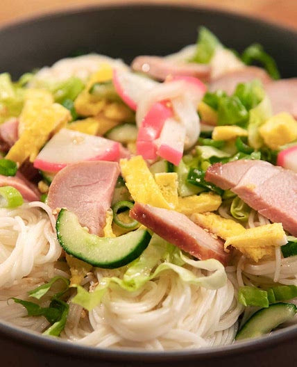 Somen Noodle Salad and Char Siu