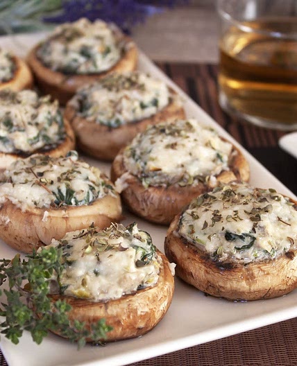 Champiñones rellenos