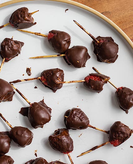Stuffed Raspberry Reeses Bites (vegan)