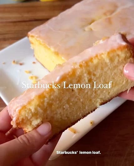 Starbucks Lemon Loaf | RECIPE ⬇️ 🍋🍰