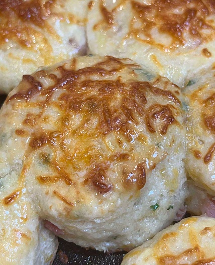 Ham Cheddar and Chive Biscuits 