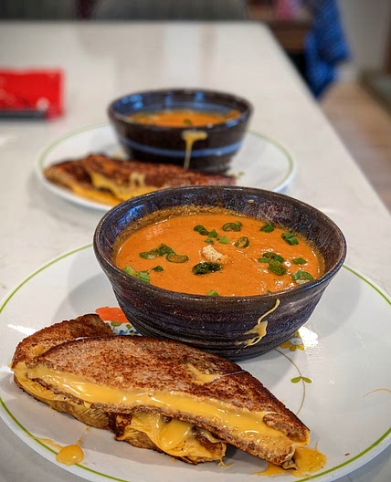 Manchow (Indian-spiced tomato soup)