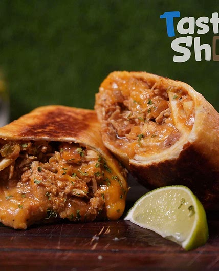 TastyFaShow's Homemade Chicken Chimichanga